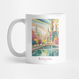 vintage Barcelona Spain Radiance Mug